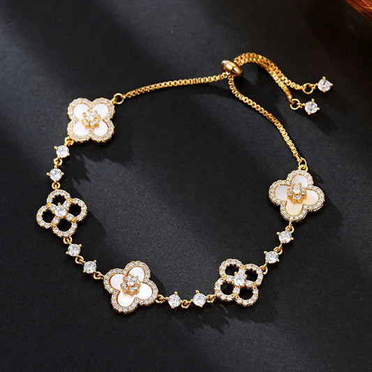 Lucenzi Four-Leaf Clover Bracelet